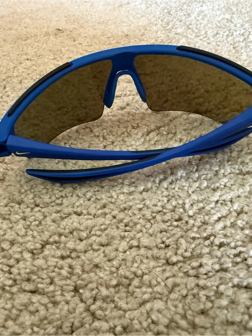 Nike Blue Wraparound Sports Sunglasses
